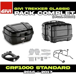 PACK-1144-TRKB : Givi Trekker Black Luggage Kit Honda CRF Africa Twin