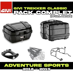 PACK-1161-TRKB : Givi Trekker Black Luggage Kit Honda CRF Africa Twin