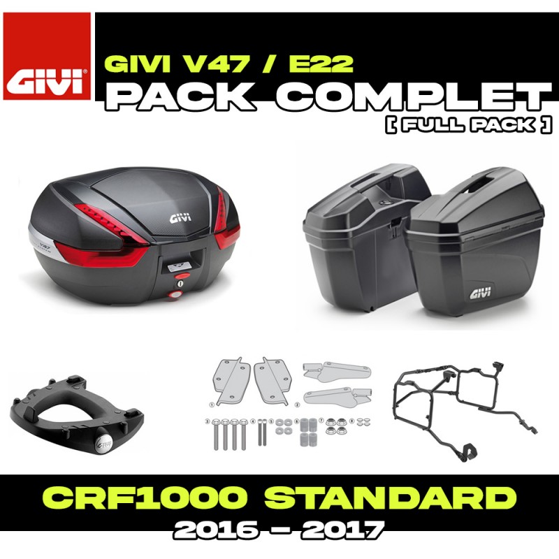 PACK-1144-V47NN/E22N : Givi Luggage Pack V47 / E22 Honda CRF Africa Twin