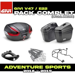 PACK-1161-V47NN/E22N : Givi V47 / E22 Luggage Kit Honda CRF Africa Twin