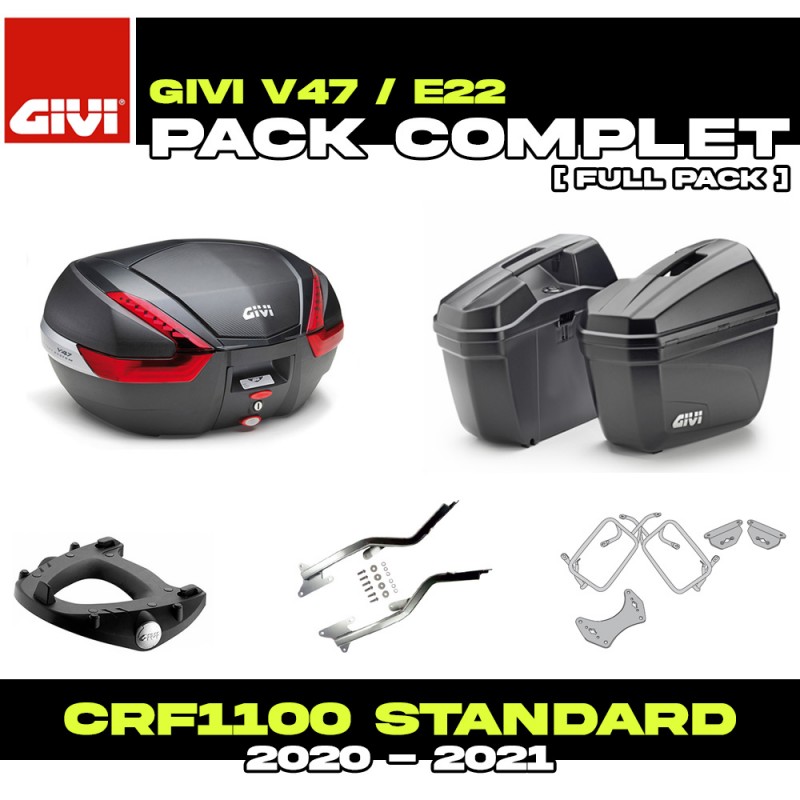 PACK-1179-V47NN/E22N : Pack Bagagerie Givi V47 / E22 Honda CRF Africa Twin