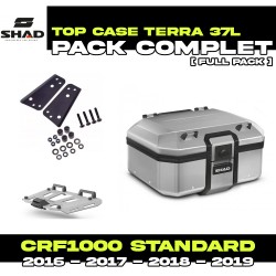 PACK-H0CR12ST-D0TR37100 : Shad Terra 37L Alu Top Box Kit Honda CRF Africa Twin