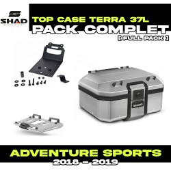 PACK-H0DV18ST-D0TR37100 : Shad Terra 37L Alu Top Box Kit Honda CRF Africa Twin