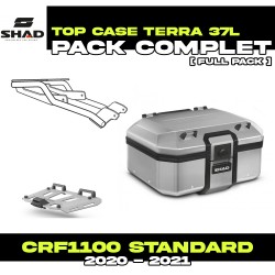 PACK-H0CR10ST-D0TR37100 : Pack Top-Case Shad Terra 37L Alu Honda CRF Africa Twin