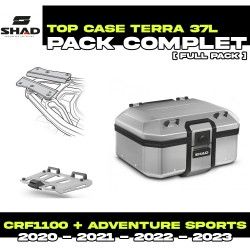 PACK-H0DV10ST-D0TR37100 : Shad Terra 37L Alu Top Box Kit Honda CRF Africa Twin