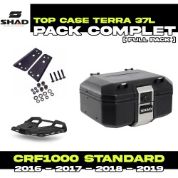 PACK-H0CR12ST-D0TR37100B : Pack Top-Case Shad Terra 37L Noir Honda CRF Africa Twin