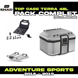 PACK-H0DV18ST-D0TR48100 : Pack Top-Case Shad Terra 48L Alu Honda CRF Africa Twin