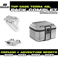 PACK-H0DV10ST-D0TR48100 : Pack Top-Case Shad Terra 48L Alu Honda CRF Africa Twin