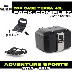 PACK-H0DV18ST-D0TR48100B : Pack Top-Case Shad Terra 48L Noir Honda CRF Africa Twin