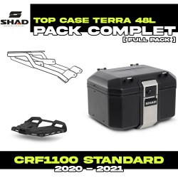 PACK-H0CR10ST-D0TR48100B : Pack Top-Case Shad Terra 48L Noir Honda CRF Africa Twin