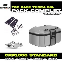 PACK-H0CR12ST-D0TR55100 : Pack Top-Case Shad Terra 55L Alu Honda CRF Africa Twin