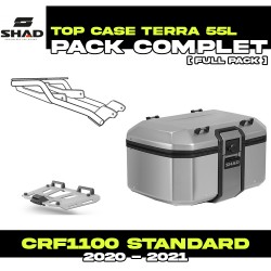 PACK-H0CR10ST-D0TR55100 : Pack Top-Case Shad Terra 55L Alu Honda CRF Africa Twin