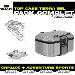 PACK-H0DV10ST-D0TR55100 : Pack Top-Case Shad Terra 55L Alu Honda CRF Africa Twin