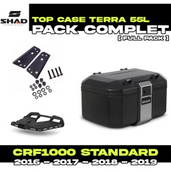 PACK-H0CR12ST-D0TR55100B : Pack Top-Case Shad Terra 55L Noir Honda CRF Africa Twin