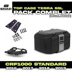 PACK-H0CR12ST-D0TR55100B : Shad Terra 55L Black Top Case Pack Honda CRF Africa Twin
