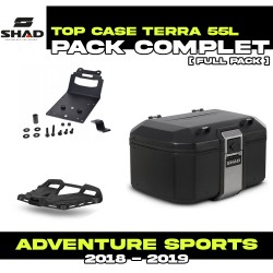 PACK-H0DV18ST-D0TR55100B : Shad Terra 55L Black Top Case Pack Honda CRF Africa Twin