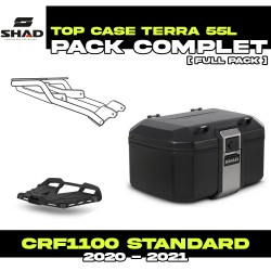 PACK-H0CR10ST-D0TR55100B : Pack Top-Case Shad Terra 55L Noir Honda CRF Africa Twin