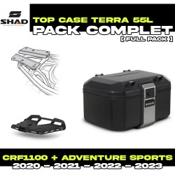 PACK-H0DV10ST-D0TR55100B : Pack Top-Case Shad Terra 55L Noir Honda CRF Africa Twin