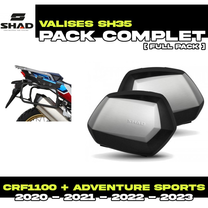 PACK-H0DV104P-D0B35200 : Shad SH35 Side Case Pack Honda CRF Africa Twin