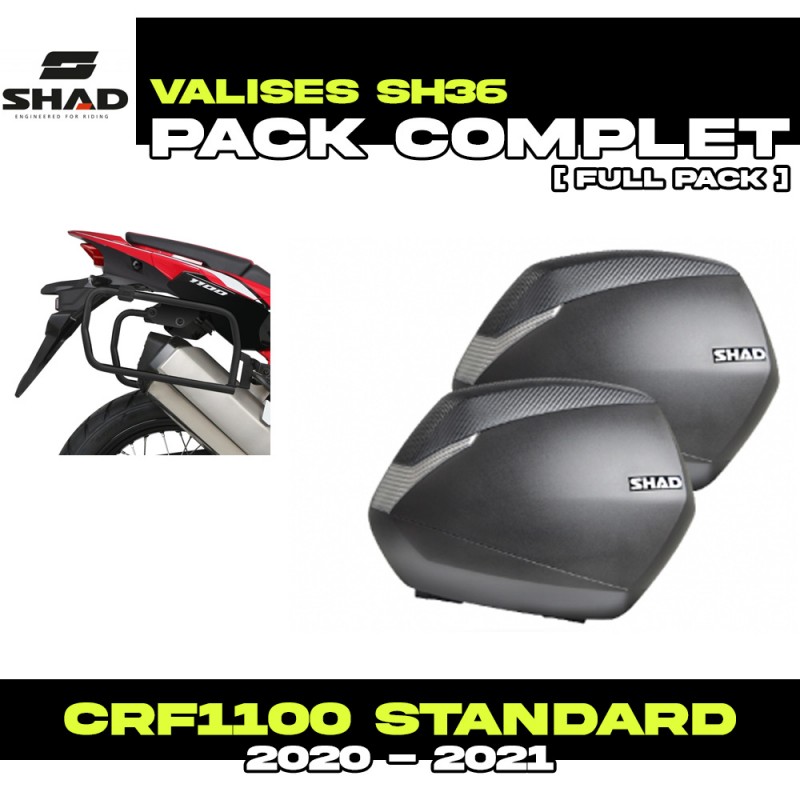 PACK-H0CR104P-D0B36200 : Pack de maletas laterales Shad SH36 Africa Twin CRF