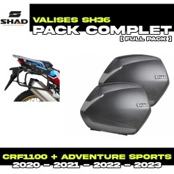 PACK-H0DV104P-D0B36200 : Paquete Alforjas Laterales Shad SH36 Honda CRF Africa Twin