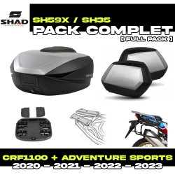 PACK-H0DV10-D0B59/35 : Shad SH59X/SH35 Luggage Kit Honda CRF Africa Twin