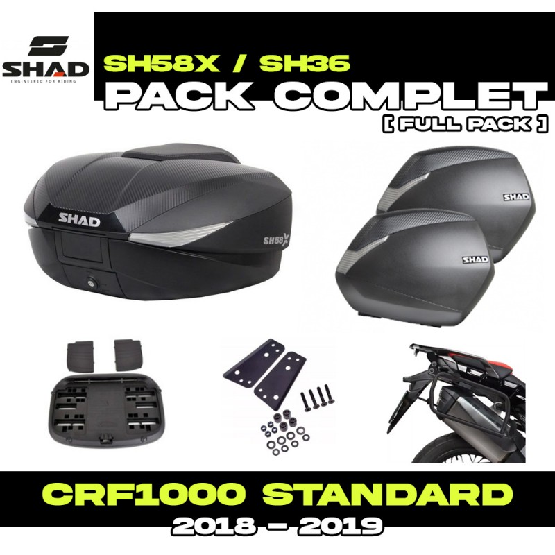 PACK-H0CR12/H0FR19-D0B58/36 : Shad Luggage Pack SH58X/SH36 Honda CRF Africa Twin