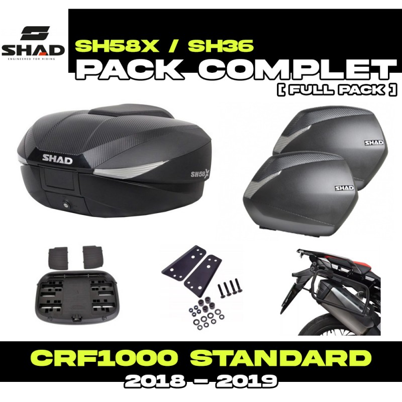 PACK-H0CR12/H0FR19-D0B58/36 : Shad SH58X/SH36 Luggage Kit Honda CRF Africa Twin