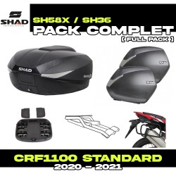 PACK-H0CR10-D0B58/36 : Pack Bagagerie Shad SH58X/SH36 Honda CRF Africa Twin