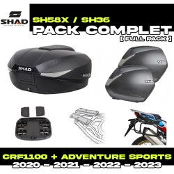 PACK-H0DV10-D0B58/36 : Shad SH58X/SH36 Luggage Kit Honda CRF Africa Twin