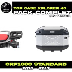 PACK-6629940101-TC45 : Paquete Top-Case Hepco-Becker Xplorer 45L Aluminio Honda CRF Africa Twin