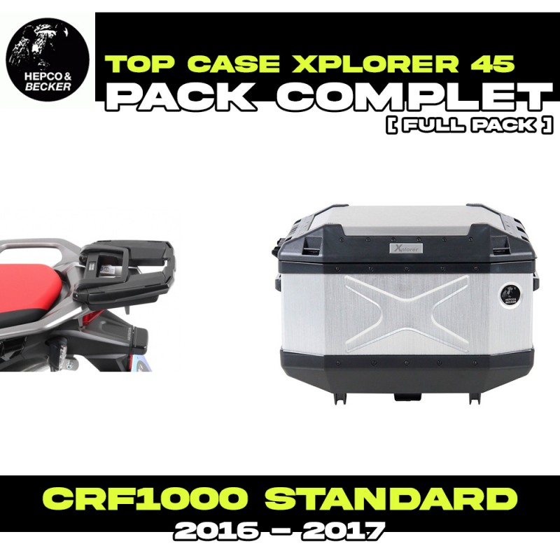 PACK-6629940101-TC45 : Hepco-Becker Xplorer 45L Alu Top-Case Set Honda CRF Africa Twin