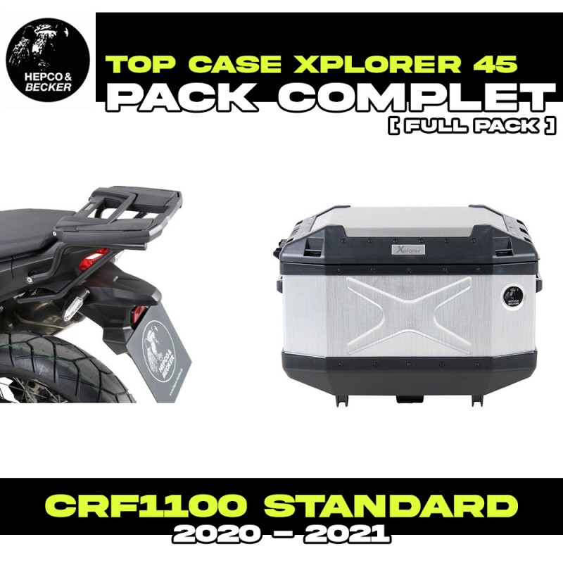 PACK-66195210101-TC45 : Pack Top-Case Hepco-Becker Xplorer 45L Alu Honda CRF Africa Twin