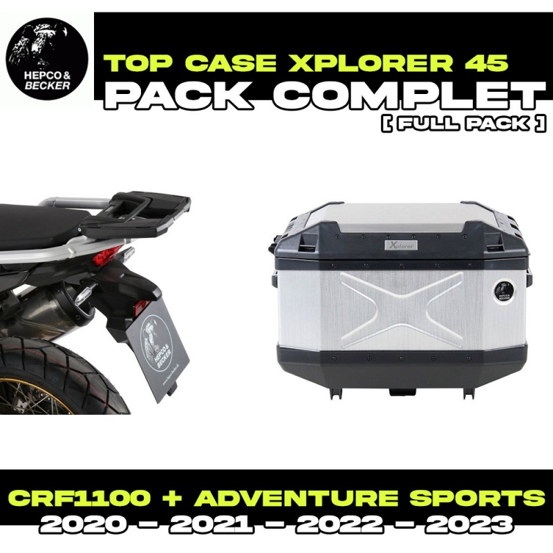 PACK-66295220101-TC45 : Pack Top-Case Hepco-Becker Xplorer 45L Alu Honda CRF Africa Twin