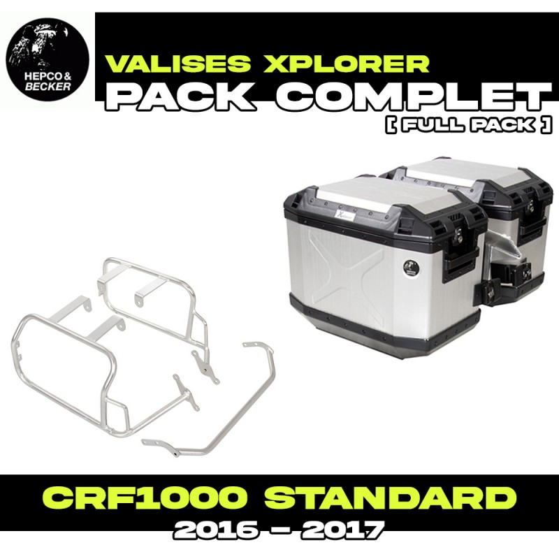 6519940022-00-40 : Pack Maletas laterales Hepco-Becker Xplorer Alu Honda CRF Africa Twin 6519940022-00-40 : Pack Maletas laterales Hepco-Becker Xplorer Alu Honda CRF Africa Twin