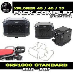 PACK-6629940101-XPLORERB : Hepco-Becker Xplorer Black Luggage Kit Honda CRF Africa Twin