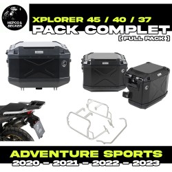 PACK-66295100101-XPLORERB : Hepco-Becker Xplorer Black Luggage Kit Honda CRF Africa Twin