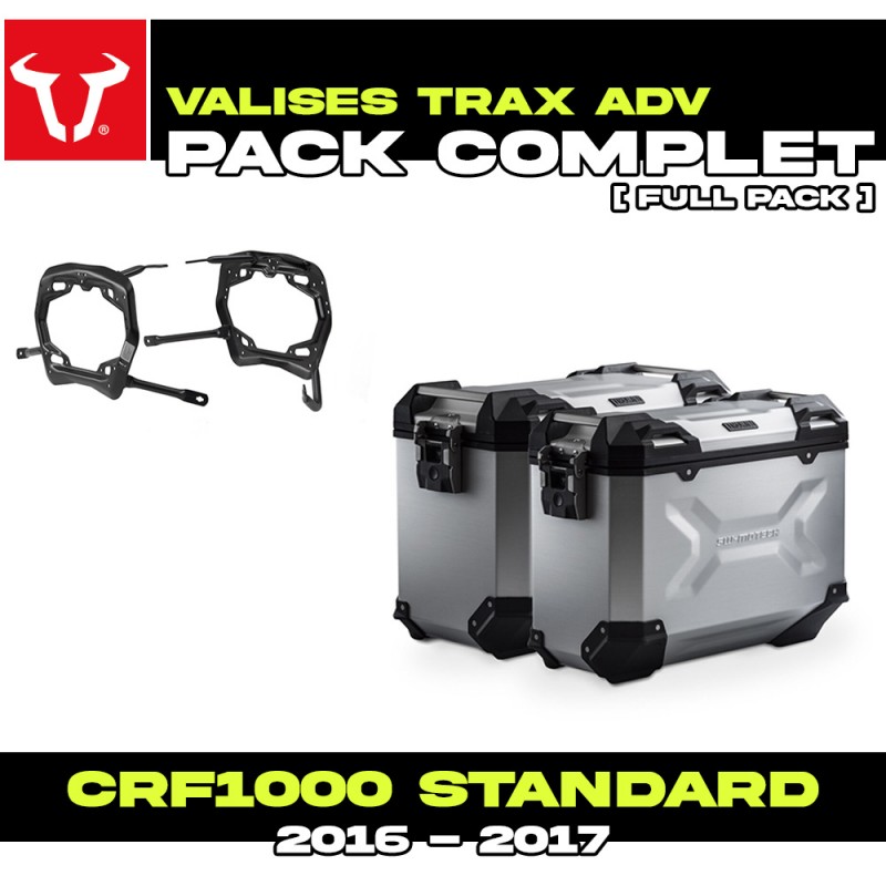 KFT.01.622.70001/S : Pack Valises latérales SW-Motech Trax ADV Alu Honda CRF Africa Twin