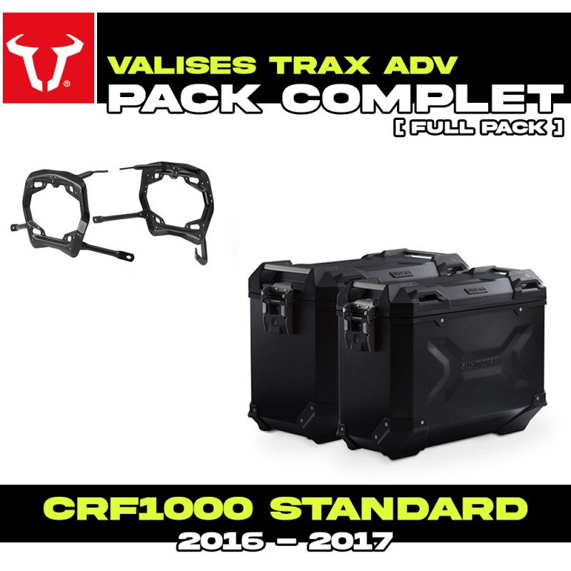 KFT.01.622.70001/B : Pack Valises latérales SW-Motech Trax ADV Noir Honda CRF Africa Twin