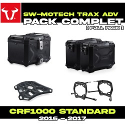 ADV.01.622.75001/B : Pack Bagagerie SW-Motech Trax ADV Noir Honda CRF Africa Twin