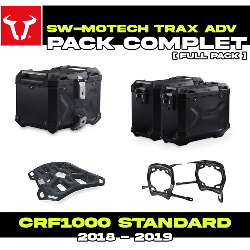 ADV.01.890.75000/B : Pack Bagagerie SW-Motech Trax ADV Noir Honda CRF Africa Twin