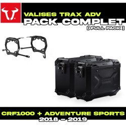KFT.01.890.70000/B : Pack Maletas Laterales SW-Motech Trax ADV Negro Honda CRF Africa Twin