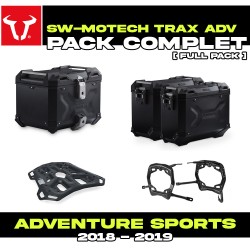 ADV.01.890.75100/B : Pack Bagagerie SW-Motech Trax ADV Noir Honda CRF Africa Twin