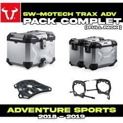 ADV.01.890.75100/S : SW-Motech Trax ADV Silver Luggage Kit Honda CRF Africa Twin