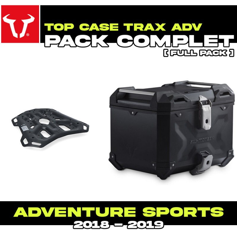 GPT.01.890.70000/B : Pack Top Case SW-Motech Trax ADV Noir Honda CRF Africa Twin