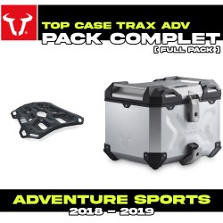GPT.01.890.70000/S : SW-Motech Trax ADV Silver Top Case Kit Honda CRF Africa Twin