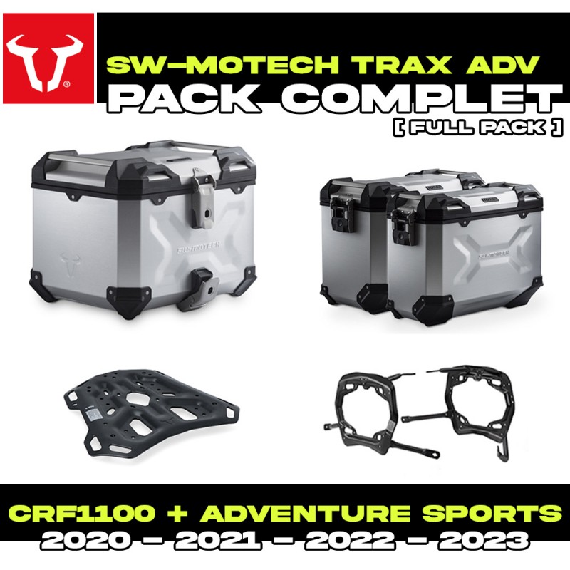 ADV.01.942.75001/S : Pack Bagagerie SW-Motech Trax ADV Alu Honda CRF Africa Twin