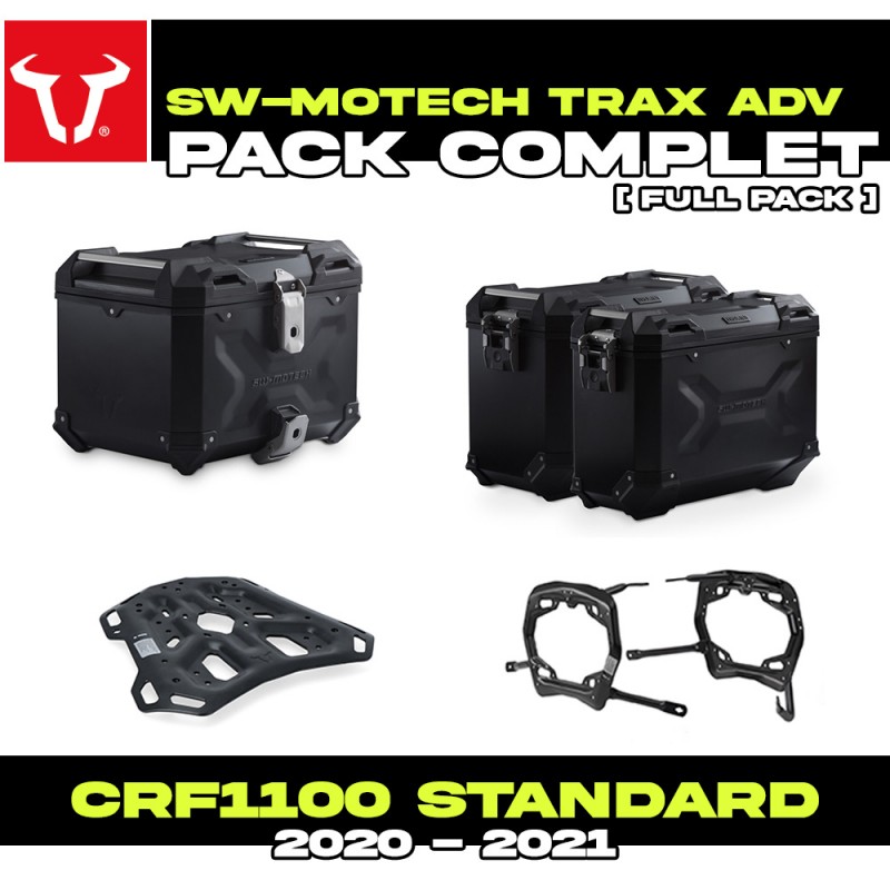 ADV.01.950.75002/B : Pack Bagagerie SW-Motech Trax ADV Noir Honda CRF Africa Twin