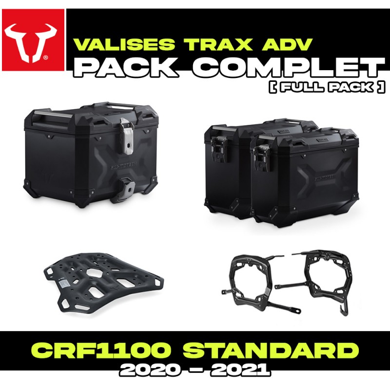 KFT.01.950.70001/B : Pack Valises latérales SW-Motech Trax ADV Noir Honda CRF Africa Twin