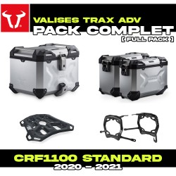 KFT.01.950.70001/S : SW-Motech Trax ADV Silver Side Cases Kit Honda CRF Africa Twin